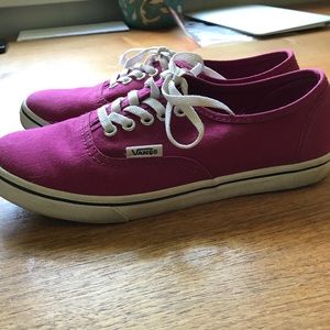Classic low top Vans sneakers - Magenta
